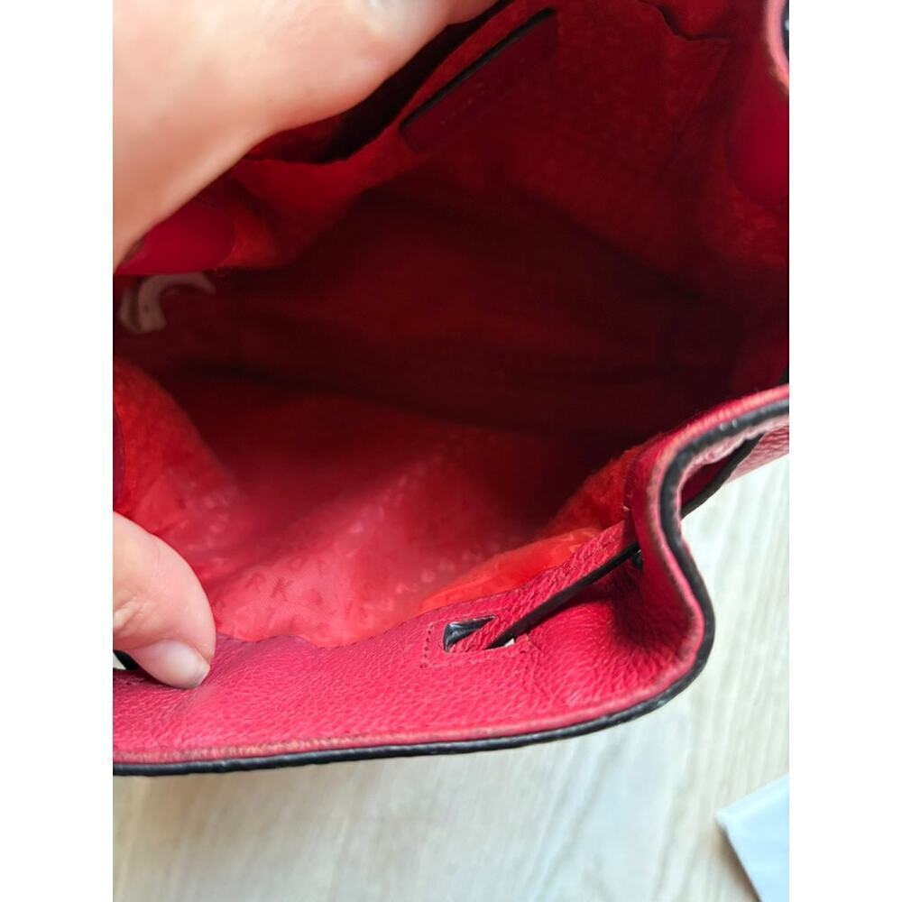 Kate Spade Tiny Cooper Red Pebbled Leather Crossbody Bag with COA - Picture 6 of 14
